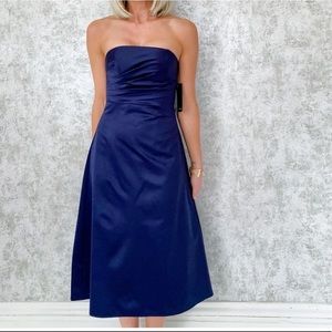 NWT JS Satin Midi Dress